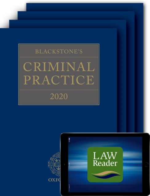 Blackstone's Criminal Practice 2020 (Book, All Supplements, and Digital Pack)