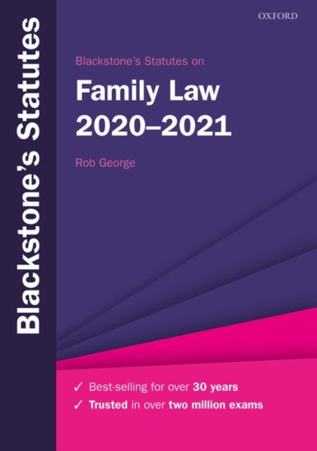 BLACKSTONES STATUTES ON FAMILY LAW 20202