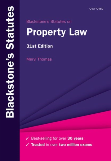Blackstone's Statutes on Property Law 2022-2023