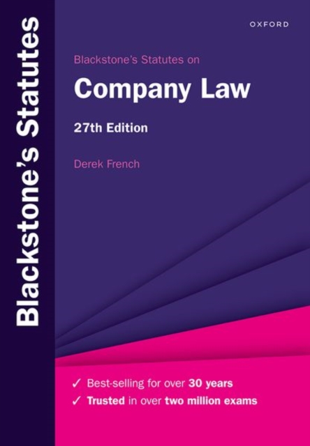 Blackstone's Statutes on Company Law 27e