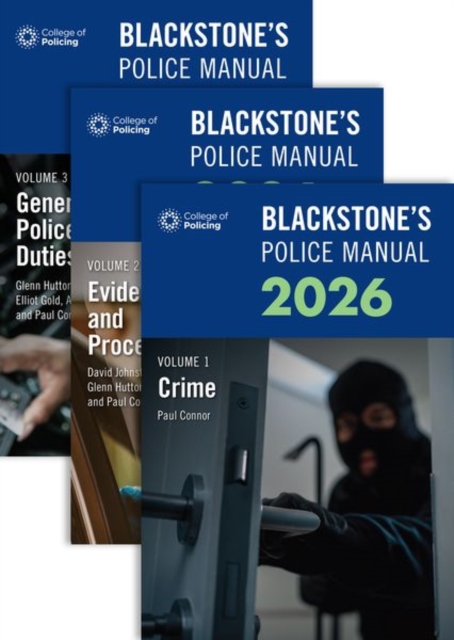 Blackstone's Police Manuals Volume 1: Crime
