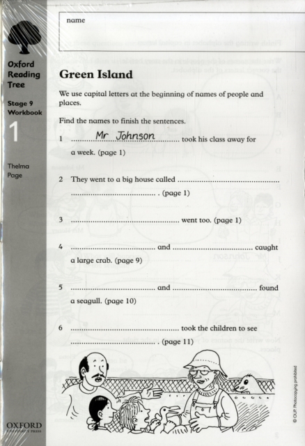 Oxford Reading Tree: Level 9: Workbooks: Workbook 1: Green Island and Storm Castle ( Pack of 6)