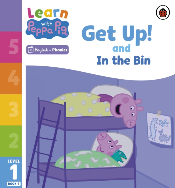 Learn with Peppa Phonics Level 1 Book 4 - Get Up! and In the Bin (Phonics Reader)