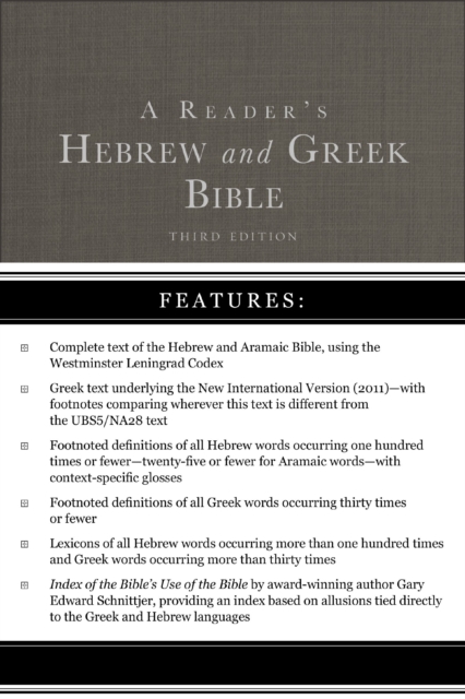 A Reader's Hebrew and Greek Bible