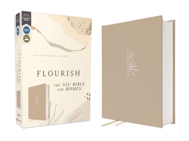 Flourish: The NIV Bible for Women, Cloth over Board, Cream, Comfort Print