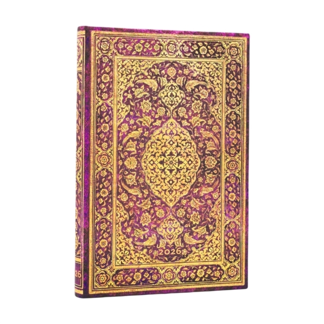 2026 The Orchard (Persian Poetry) Mini 12-month Horizontal Hardcover Flexi Dayplanner 2026 (Elastic Band Closure)