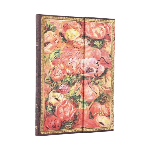2026 Renoir, Letter to Morisot (1892) (Embellished Manuscripts Collection) Midi 12-month Vertical Hardcover Flexi Dayplanner 2026 Renoir, Letter to Morisot (1892 (Wrap Closure)