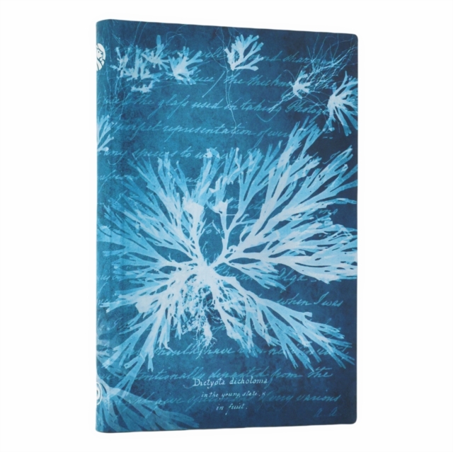 Sea Flowers (Anna Atkins’ Cyanotypes) Mini Lined Softcover Journal (Elastic Band Closure)