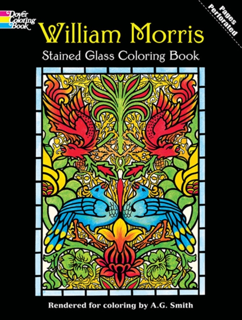 William Morris Stained Glass Coloring Book