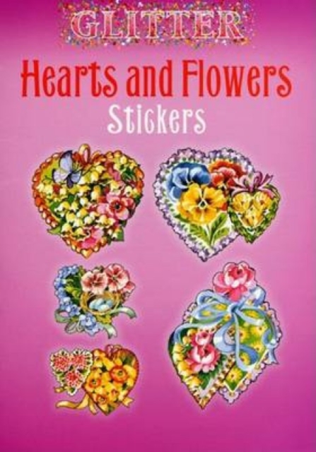 Glitter Hearts and Flowers Stickers