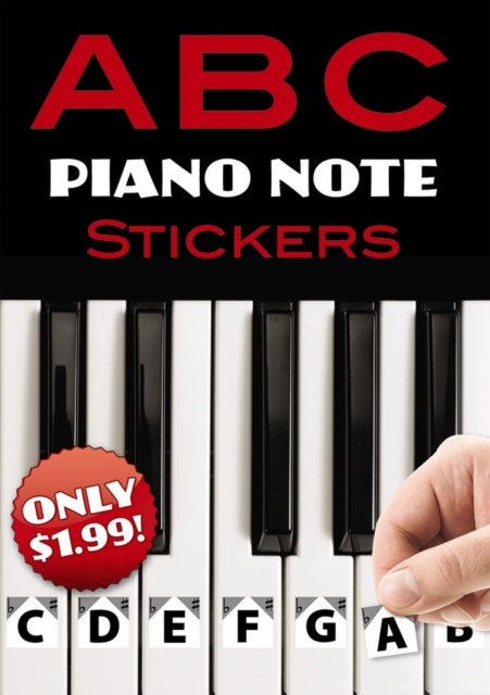 B C Piano Note Stickers
