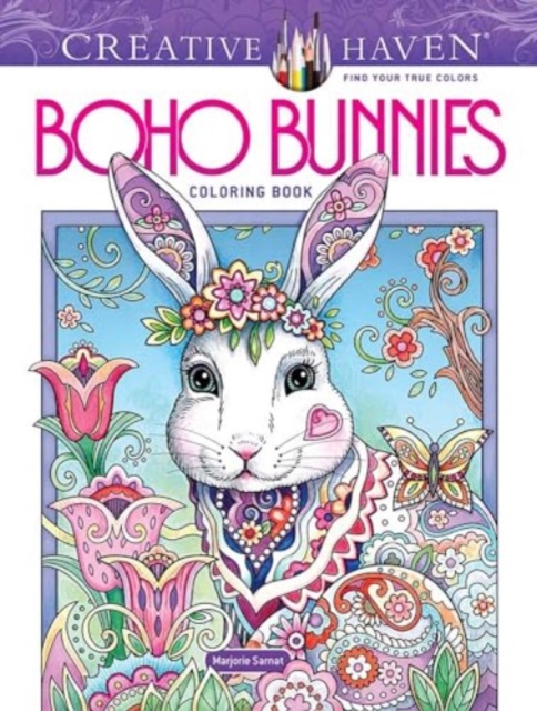 Creative Haven Boho Bunnies Coloring Book