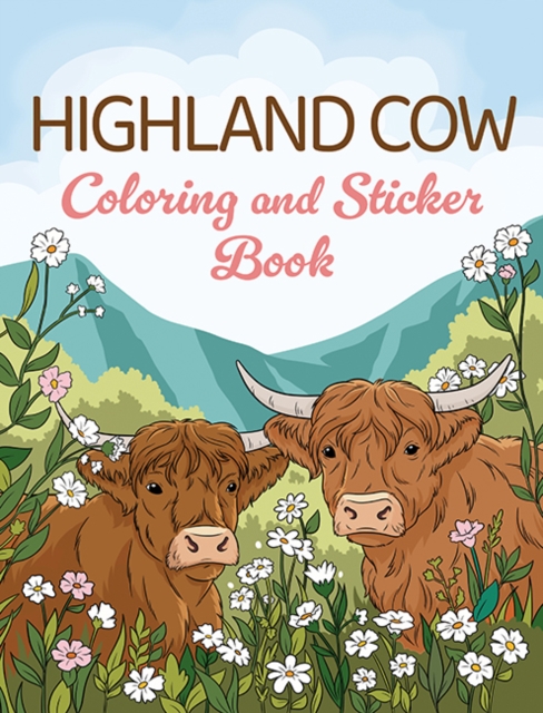 Highland Cow Coloring and Sticker Book