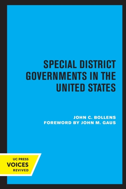 Special District Governments in the United States