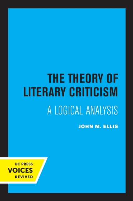 Theory of Literary Criticism