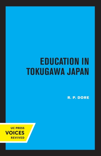 Education in Tokugawa Japan