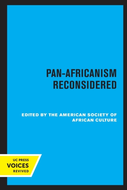 Pan-Africanism Reconsidered