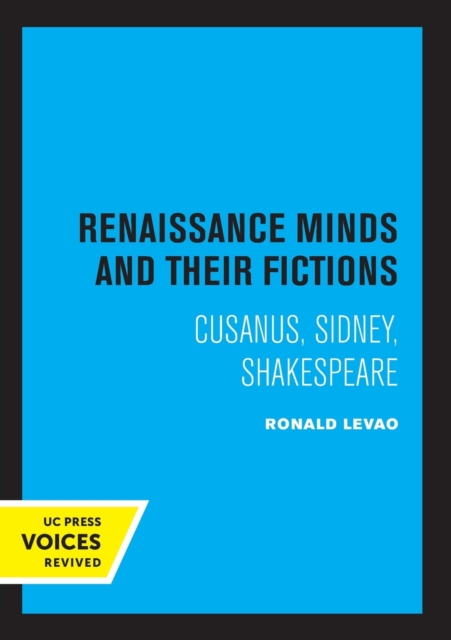 Renaissance Minds and Their Fictions