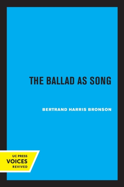 Ballad as Song