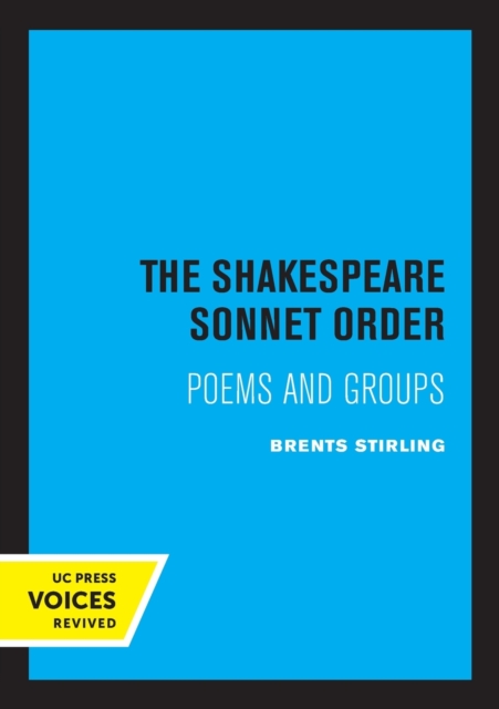 Shakespeare Sonnet Order