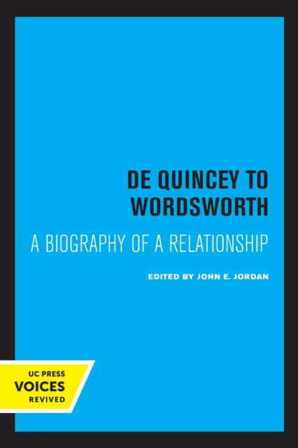 De Quincey to Wordsworth