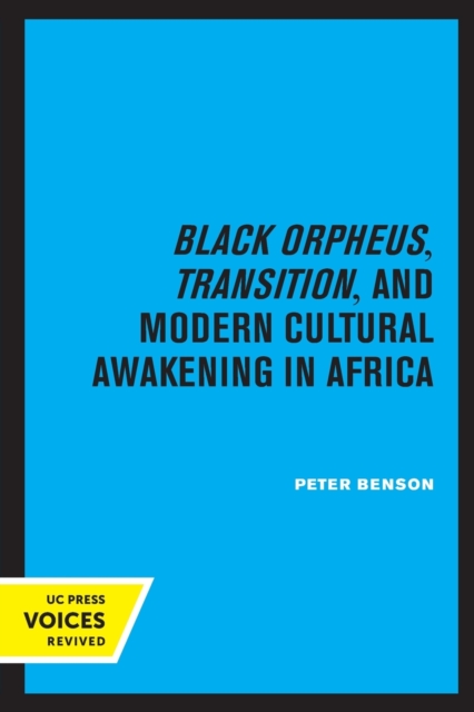 Black Orpheus, Transition, and Modern Cultural Awakening in Africa
