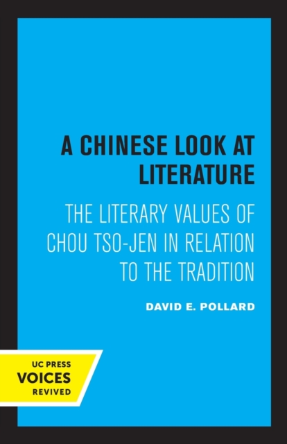 A Chinese Look at Literature