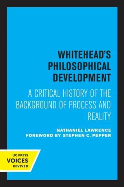 Whitehead's Philosophical Development