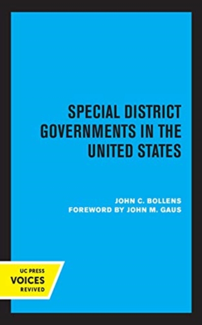 Special District Governments in the United States