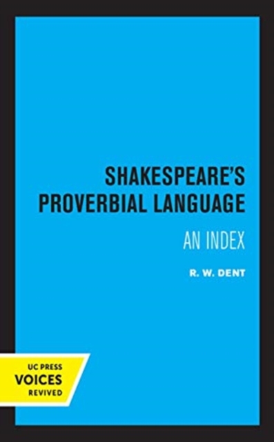 Shakespeare's Proverbial Language