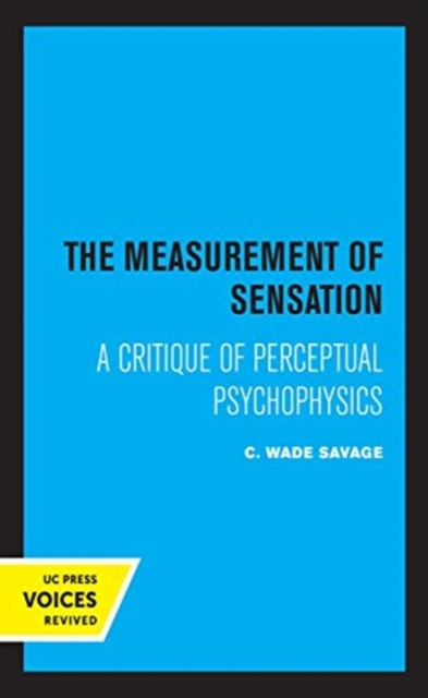 Measurement of Sensation