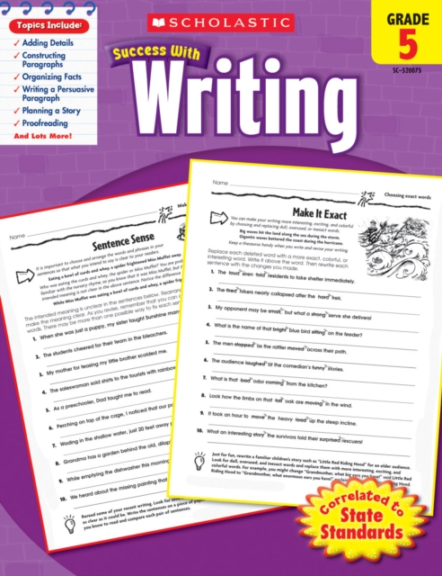 Scholastic Success With Writing: Grade 5