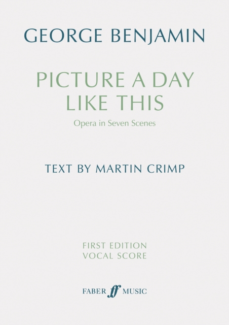 Picture a day like this (First Edition Vocal Score)