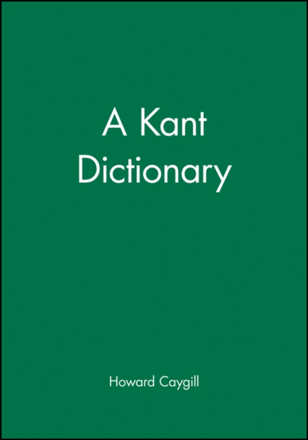 Kant Dictionary