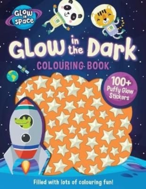 Glow in the Dark Colouring Book with Puffy Glow Stickers