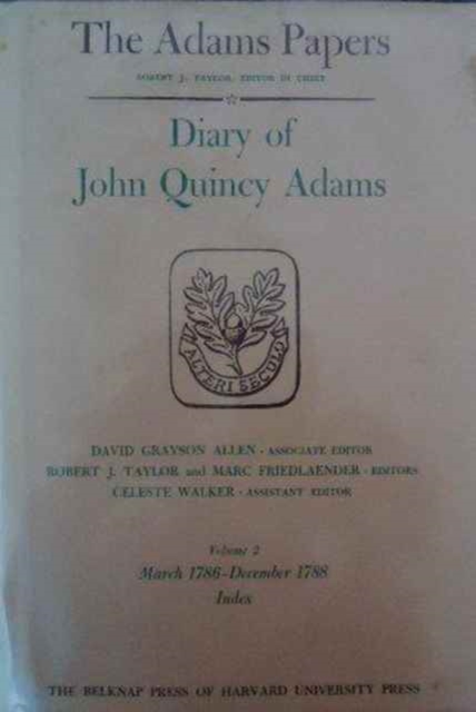 Diary of John Quincy Adams, Volume 2