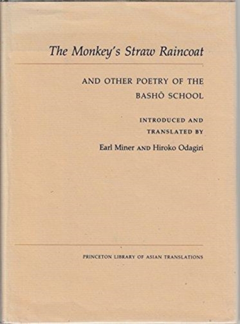 Monkey's Straw Raincoat and Other Poetry of the Basho School