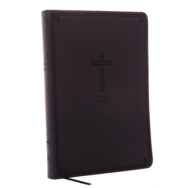 NKJV, Value Thinline Bible, Large Print, Charcoal Leathersoft, Red Letter, Comfort Print