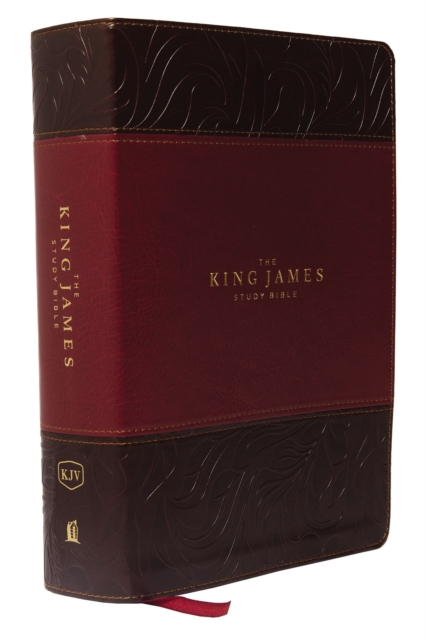 KJV, The King James Study Bible, Leathersoft, Burgundy, Red Letter, Full-Color Edition