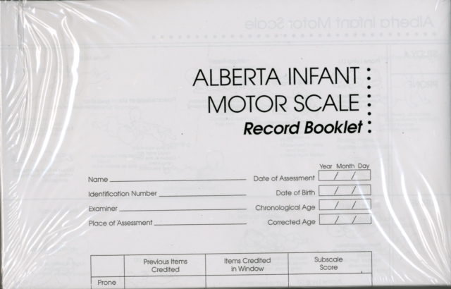 Alberta Infant Motor Scale Score Sheets (AIMS)