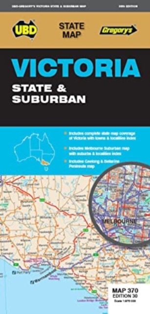 Victoria State & Suburban Map 370 30th