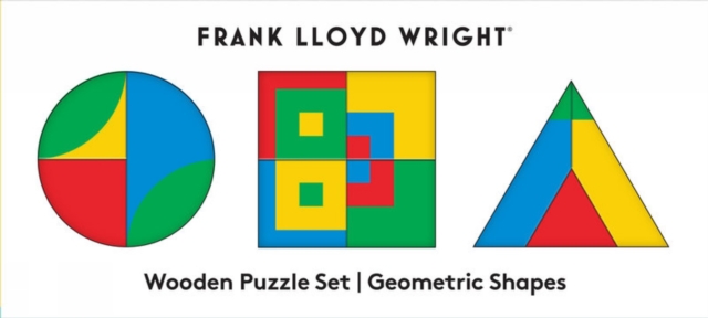 Frank Lloyd Wright Geometric Shapes Wooden Tray Puzzle