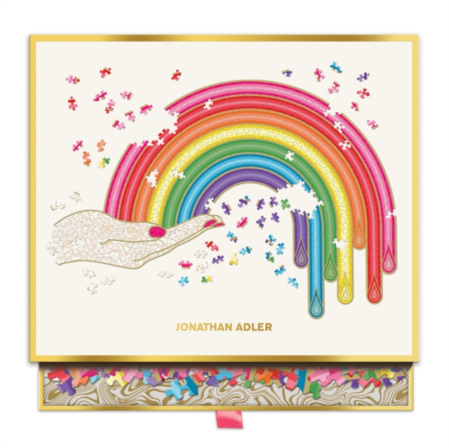 Jonathan Adler Rainbow Hand 750 Piece Shaped Puzzle