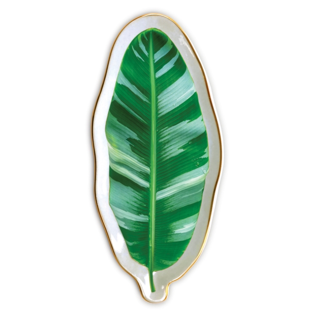 Banana Leaf Shaped Medium Porcelain Tray