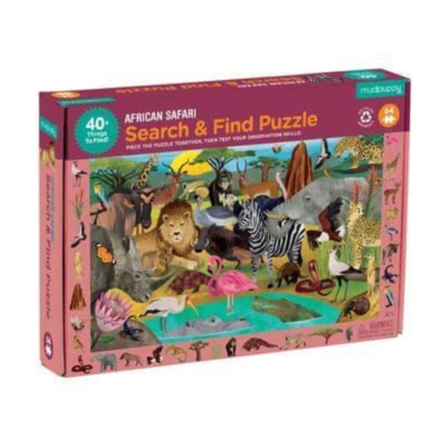 African Safari Search & Find Puzzle