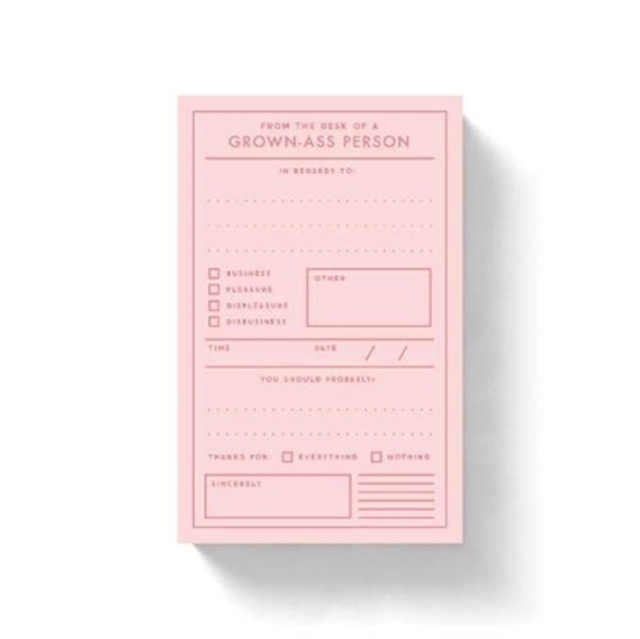 Grown-ass Person Memo Pad