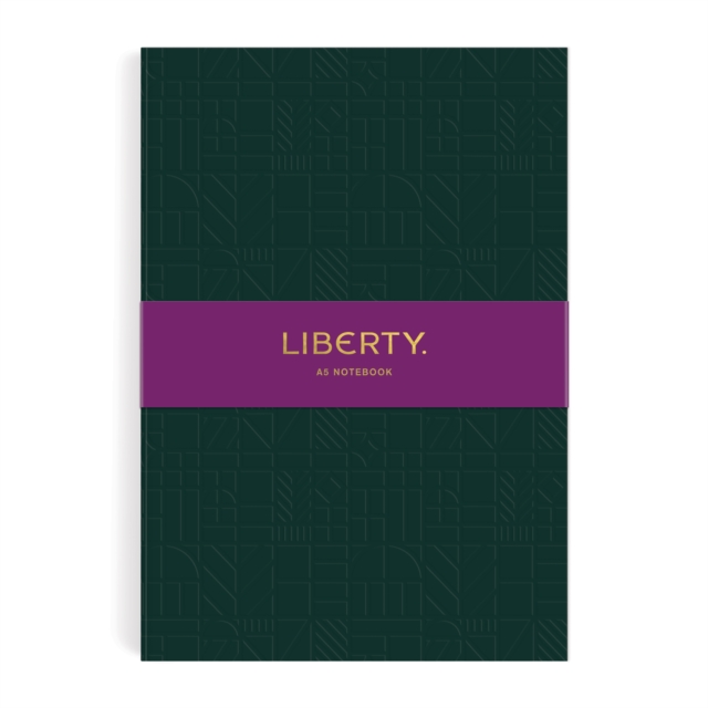 Liberty Dark Green Tudor A5 Embossed Journal
