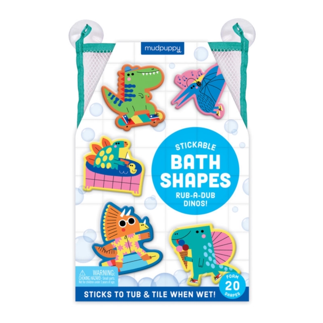 Rub-a-Dub Dinos Stickable Foam Bath Shapes