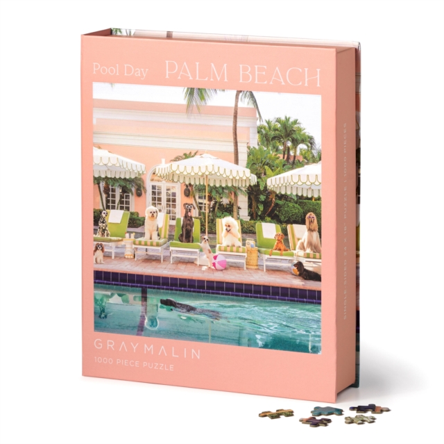 Gray Malin Palm Beach Poolside Piece Book Box Puzzle