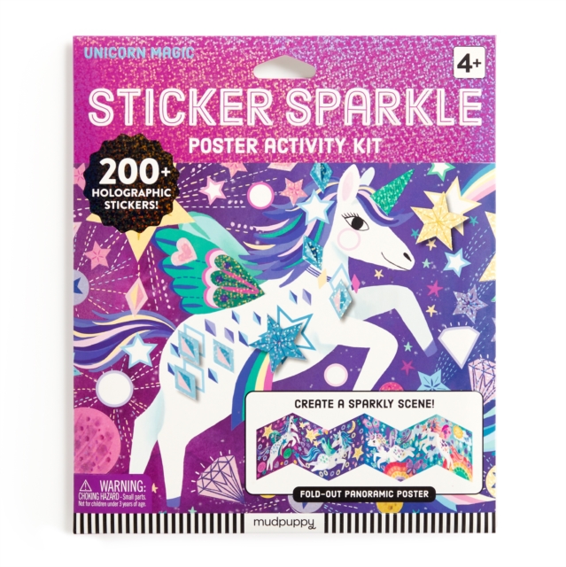 Unicorn Magic Sticker Sparkle Poster Activity Kit